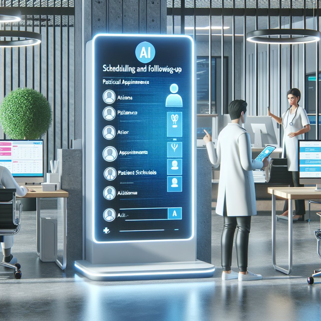 The growing use of AI in patient scheduling and follow-ups. The growing use of AI in patient scheduling and follow-ups.